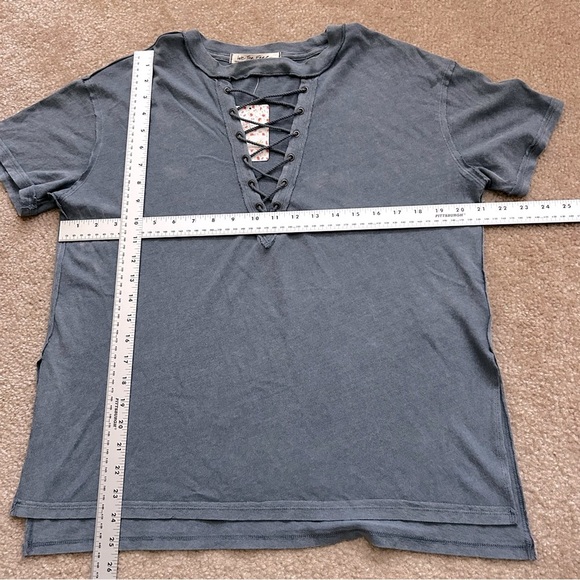 We The Free Azalea Lace Up Short Sleeve Tee - Picture 8 of 10